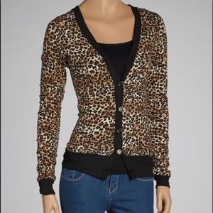Leopard Print Lightweight Cardigan